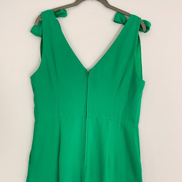 *Lilly Pulitzer Danni Bow Shoulder Cropped Ankle Slit Jumpsuit Size 10 - Picture 3 of 14